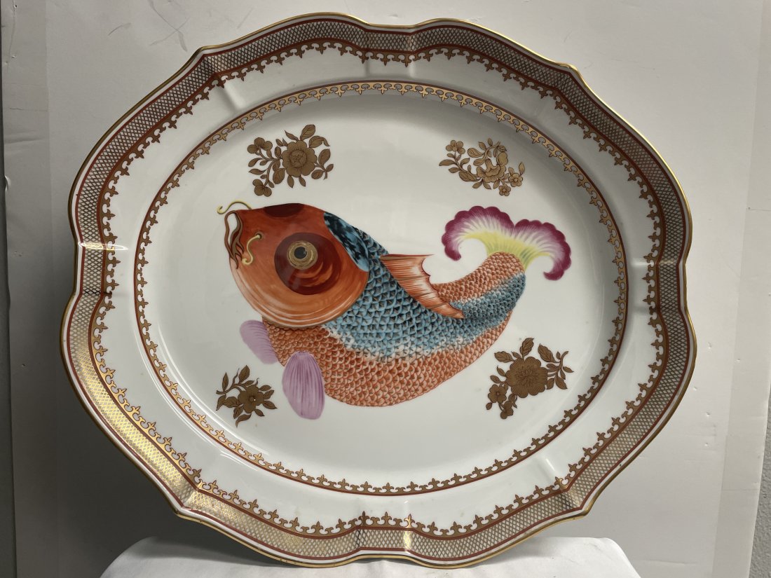 Mottahedeh Dallas Museum Carp Platter Large 16 inch: Mottahedeh Dallas Museum Carp Platter Large 16 inchIn house shipping $29 Free Pick Up