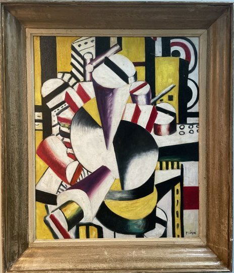 OIL ON BOARD ATTRIBUTED TO FERNAND LEGER FRAMED (1 of 6)