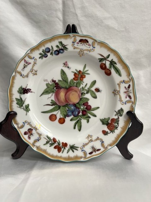 6 PIECE 7 INCH PLATES MOTTAHEDEH DUKE OF GLOUCESTER: 6 PIECE 7 INCH PLATES MOTTAHEDEH DUKE OF GLOUCESTERIN HOUSE SHIPPING $65 FREE PICK UP