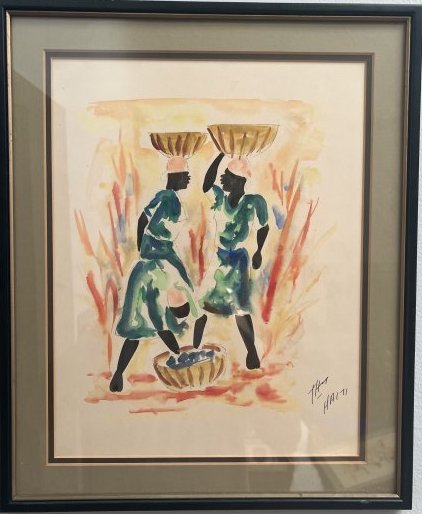 JOSEPH THONY MOISE FINE ORIGINAL WATERCOLORS ON PAPER FRAMED 17 X 14 (1 of 6)