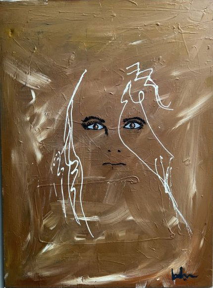 ORIGINAL BOB BROWN OIL ON CANVAS SIGNED AND DATED 2009 30 X 40 (1 of 5)