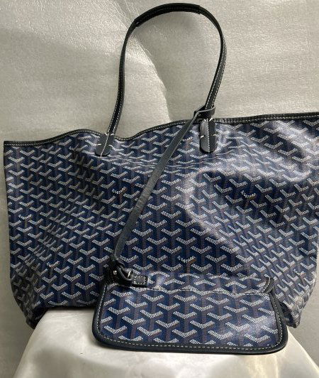 GOYARD GOYARDINE SAINT LOUIS PM SHY BLUE (1 of 5)