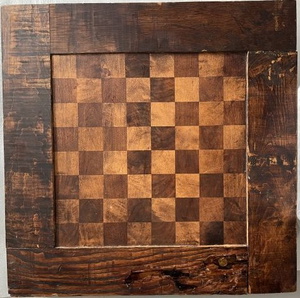 New Wooden Chess 2-in-1 Checkers Round Corner Fold Board Magnetic