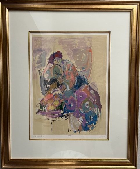 STUNNING LEA AVIZEDEK BEAUTIFULLY MATTED AND FRAMED HAND SIGNED IN PENCIL: STUNNING LEA AVIZEDEK BEAUTIFULLY MATTED AND FRAMED HAND SIGNED IN PENCIL NUMBERED 83/300 , Lea Avizedek was born in Jerusalem and is descendant of an orthodox family firmly rooted in Israel during fi