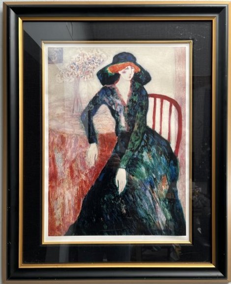 BARBARA WOOD " LADY RODNEY" FRAMED MATTED SERIOLITHOGRAPH DATED 2014 (1 of 5)