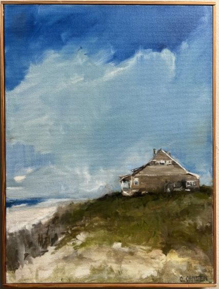 ORIGINAL OIN ON CANVAS BY CINDI ORNSTEIN, NORTH CAROLINA ARTIST FOR THE STARS: ORIGINAL OIN ON CANVAS BY CINDI ORNSTEIN, NORTH CAROLINA ARTIST FOR THE STARSTITLE "HAMPTONS"18 X 24 FRAMED I pour myself into each layer of paint , so when people respond to my art it warms my heart.