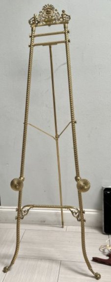TRIPAR GOLD METAL FLOOR EASEL ADJUSTABLE 60" TALL (1 of 4)