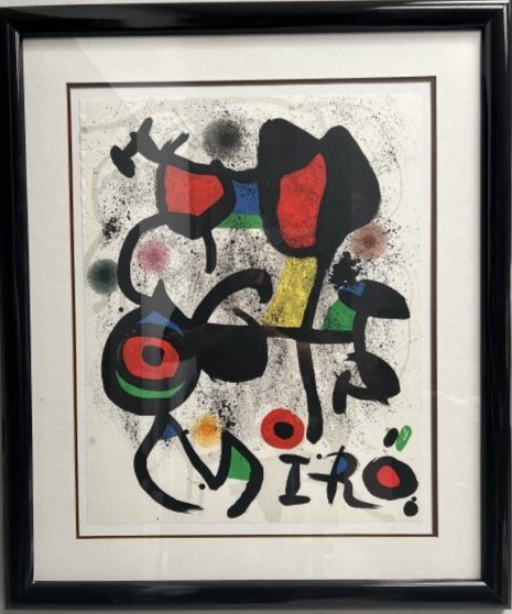 JOAN MIRO  (1893-1983)  EXHIBITION OF BRONZES ABSTRACT LE LITHOGRAPH  40 X 33 (1 of 4)