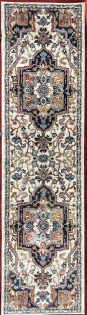 HENLEY HANDMADE WOOL RUNNER MADE IN TURKEY  26" X 96" (1 of 3)