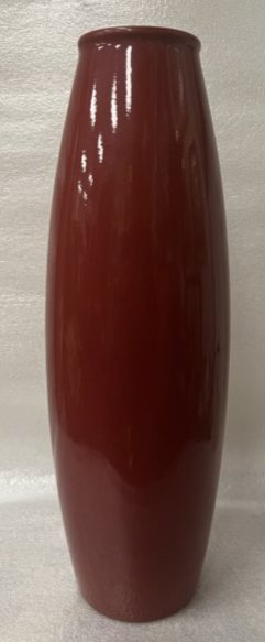 Vintage Scheurich Germany Red Vase German Ceramic Art Pottery: Vintage Scheurich Germany Red Vase German Ceramic Art Pottery 16" TALL 5" WIDE ORIGIN GERMANY , FROM A SOUTH FLORIDA ESTATE . Scheurich stands for best quality, high reliability and long-term trust. W