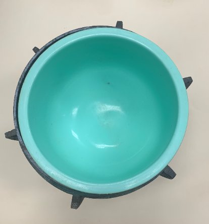 MAYAN MOTIF ICE BUCKET ATTRIBUTED TO JAMES MONT HEAVY BRONZE STANDS 12" (1 of 5)