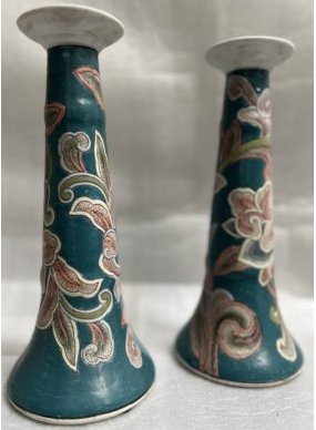 VINTAGE FREDERICK COOPER CANDLESTICKS 10" TALL: VINTAGE FREDERICK COOPER CANDLESTICKS 10" TALL, ADELE COLLECTION