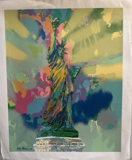 LEROY NEIMAN " STATUE OF LIBERTY"  SILKPRINT SIGNED AND DATED LOWER LEFT (1 of 4)