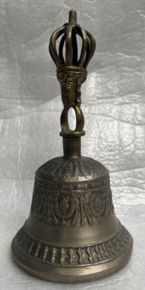 TIBETAN TEMPLE BELL BRASS PRAYER BELL (1 of 3)