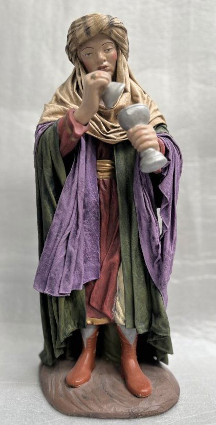 CARAVAN TRADER STATUE 14.5" TALL CERAMIC AND MIXED USE MATERIALS (1 of 5)