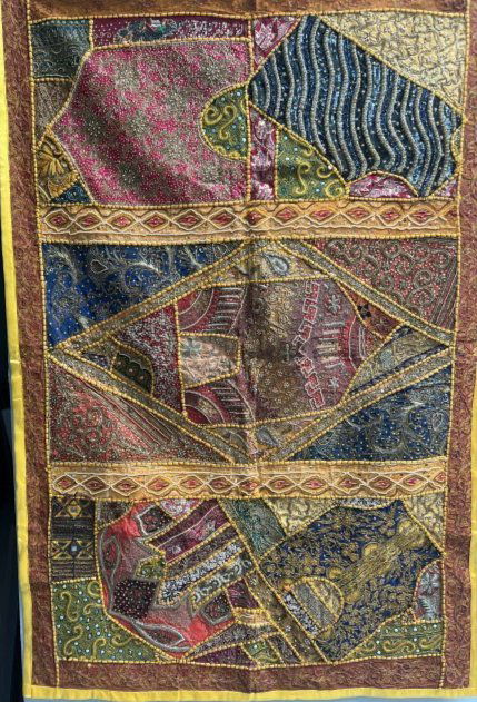 INDIAN VINTAGE COLORFUL WALL HANGING INDIAN HAND MADE WALL TAPESTRY (1 of 4)