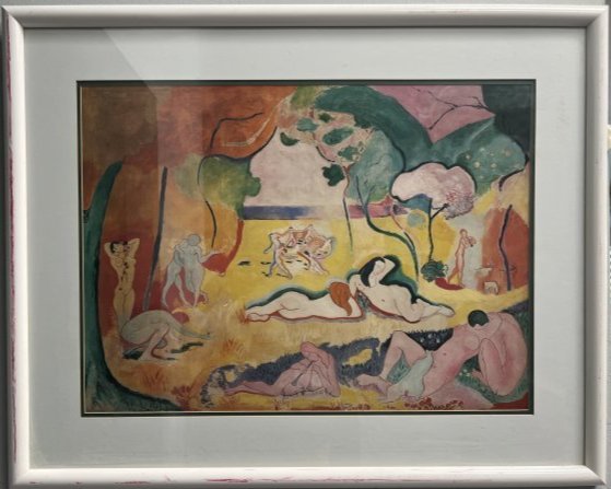 "LE BONHEUR DE VIVRE" " THE JOY OF LIFE"  BY HENRI MATISSE FRAMED UNDER GLASS (1 of 9)