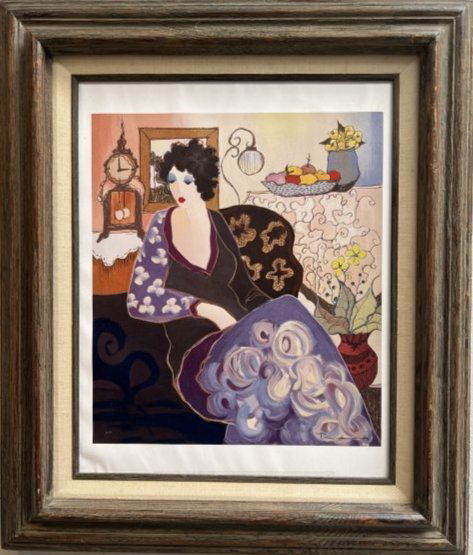 ITZCHAK TARKAY " QUITE MOMENTS"SERIGRAPH ON CANVAS SIGNED LOWER LEFT (1 of 5)