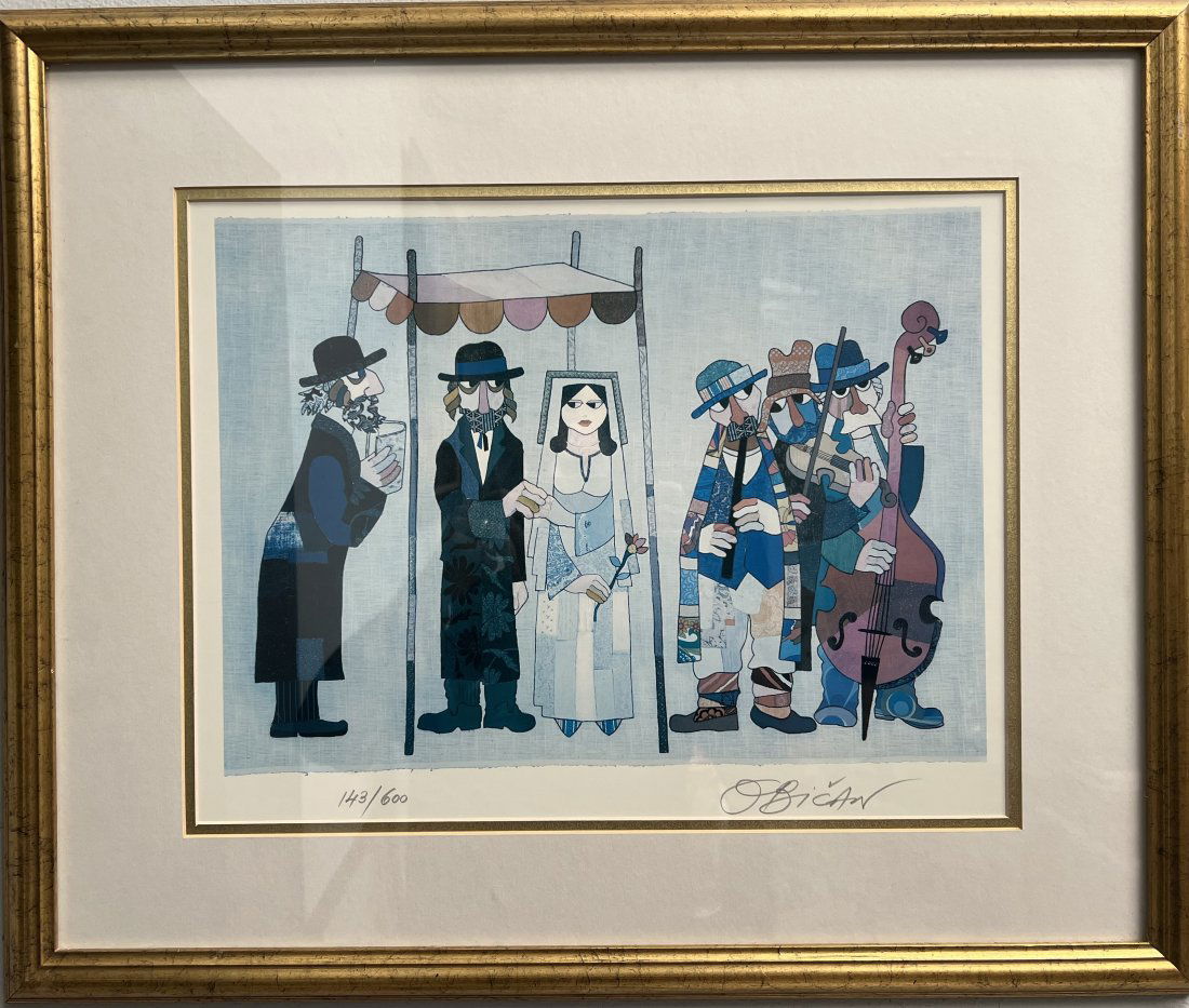 JOVAN OBICAN JEWISH WEEDING HAND SIGNED IN PENCIL AND NUMBERED LIMITED EDITION (1 of 7)