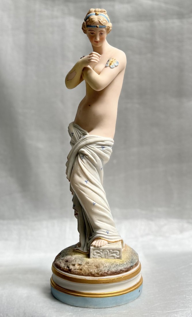 VINTAGE CHANTILLY BISQUE PORCELAIN FIGURINE 14.5" TALL (1 of 4)