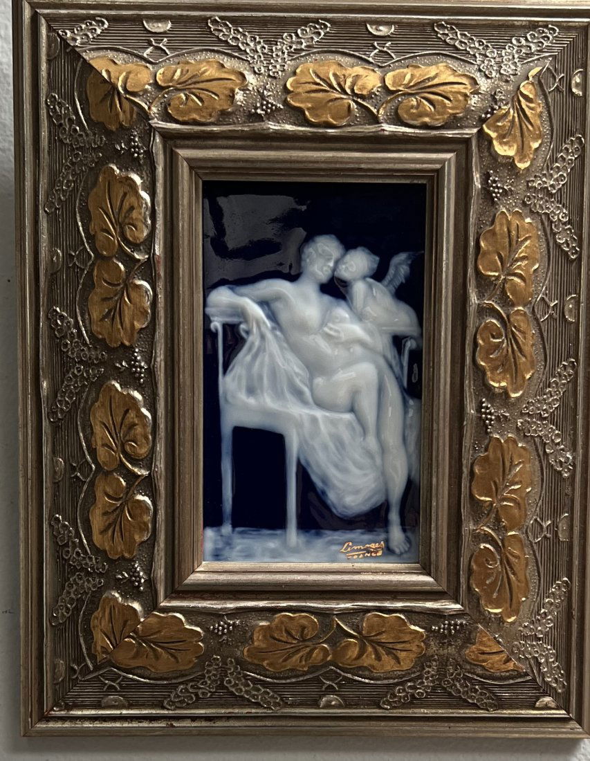 LIMIOGES PATE-SUR-PATE PLAQUE BY MARCEL CHAUFRIASSE , BEAUTIFULLY FRAMED (1 of 3)