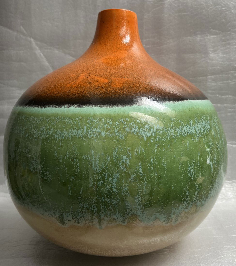 SOLDECOR OF PORTUGAL ART DECO CERAMIC VASE HAND PAINTED (1 of 3)