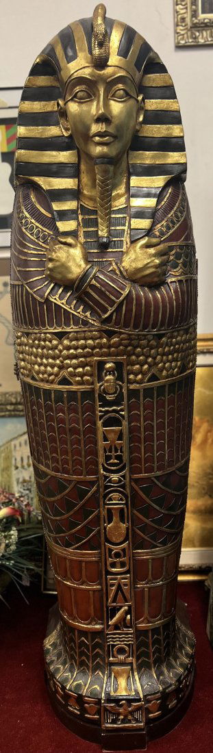 LIFE SIZE KING TUT SARCOPHAGUS CABINIT 6" (1 of 2)