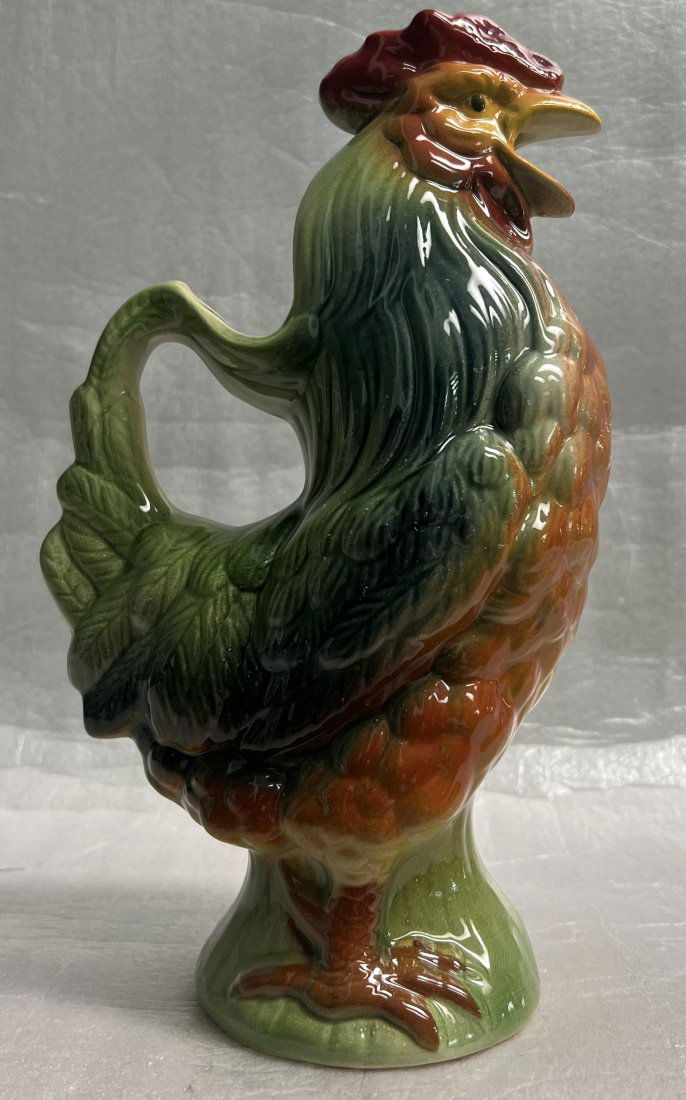 VINTAGE ST CLEMENT GALLIC ROOSTER PITCHER (1 of 4)