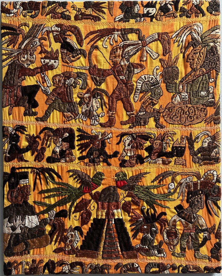 PERUVIAN EMBROIDERY STUNNING WALL ART (1 of 4)