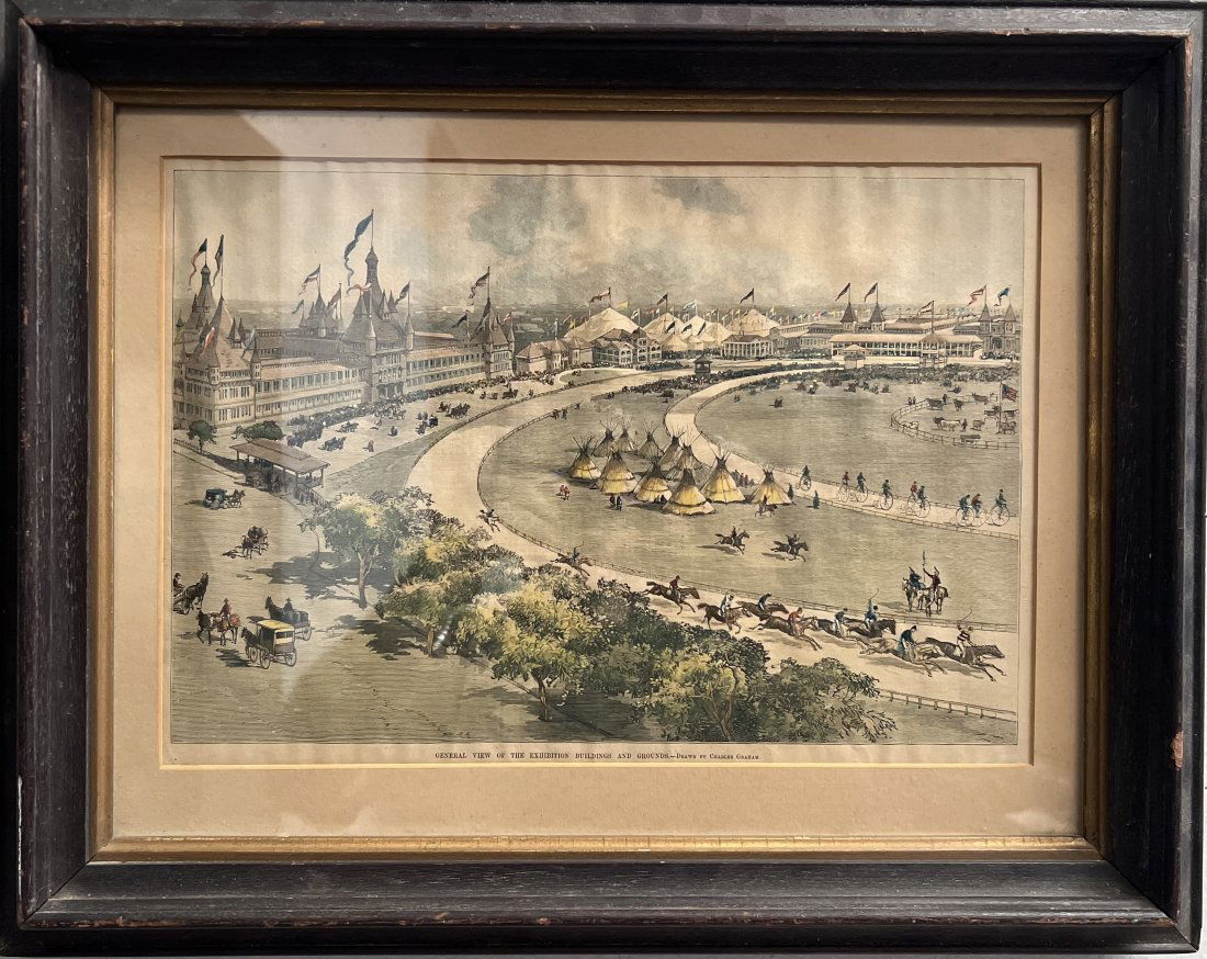 VINTAGE ETCHING EXHIBITION GROUNDS BY CHARLES GRAHAM (1 of 4)