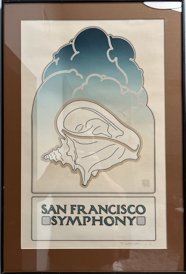 DAVID PANCE GOINES (1945 - 2023 AMERICAN) LITHOGRAPH HAND SIGN AND DATED 1975 (1 of 4)