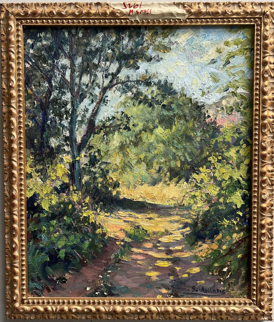 Josep Salvado Jassans (Spanish 1938 -2006) ATTRIBUTED TOO OIL ON CANVAS FALL FOREST (1 of 3)