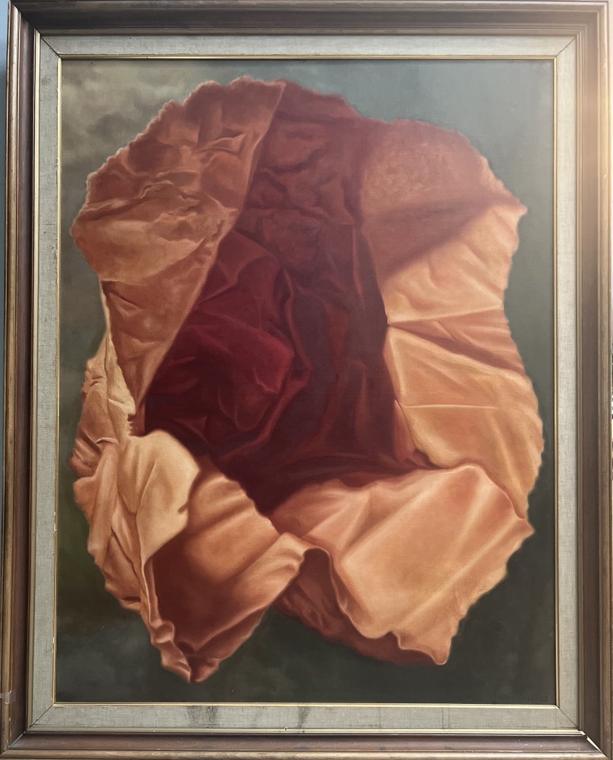 HENRY BILLINGS (1901-1985) "FORM IN LIGHT #1" DATED 1962 STUNNING OIL ON CANVAS: This stunning work of art by Henry Billings is a masterpiece of post-war American art. The painting, titled "Form in Light", was created in 1962 using oil on canvas and measures 36 inches in length an