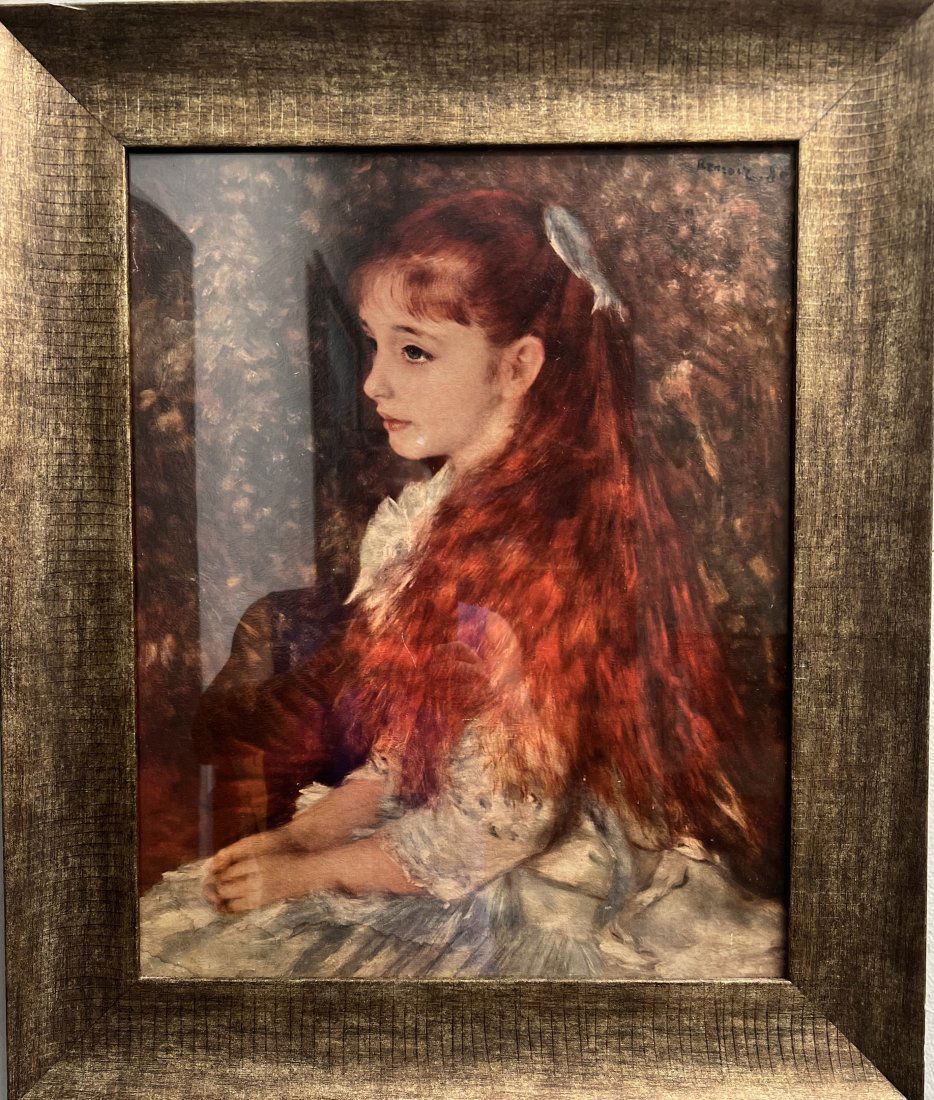 IRENE CADEN D'ANVERS AKA LITTLE IRENE BY PIERRE AUGUSTE RENOIR PAINTED/ PRINT (1 of 7)