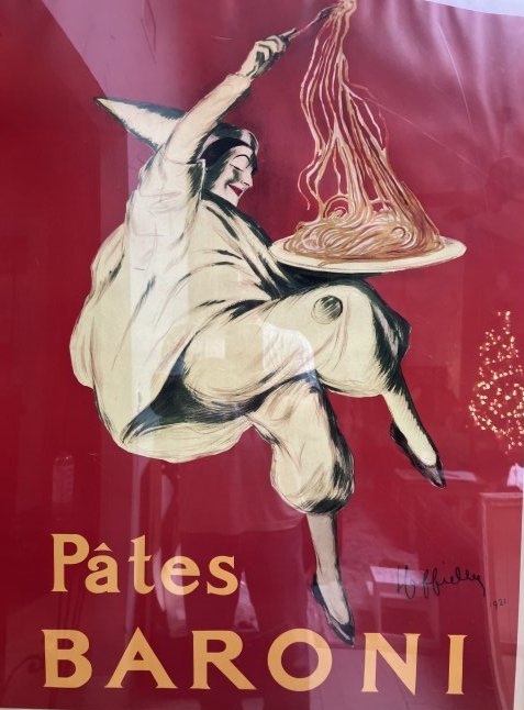 PATES BARONI, 1921 , LEONETTO CAPPIELLO "THE FATHER OF MODERN ADVERTISING POSTER (1 of 3)