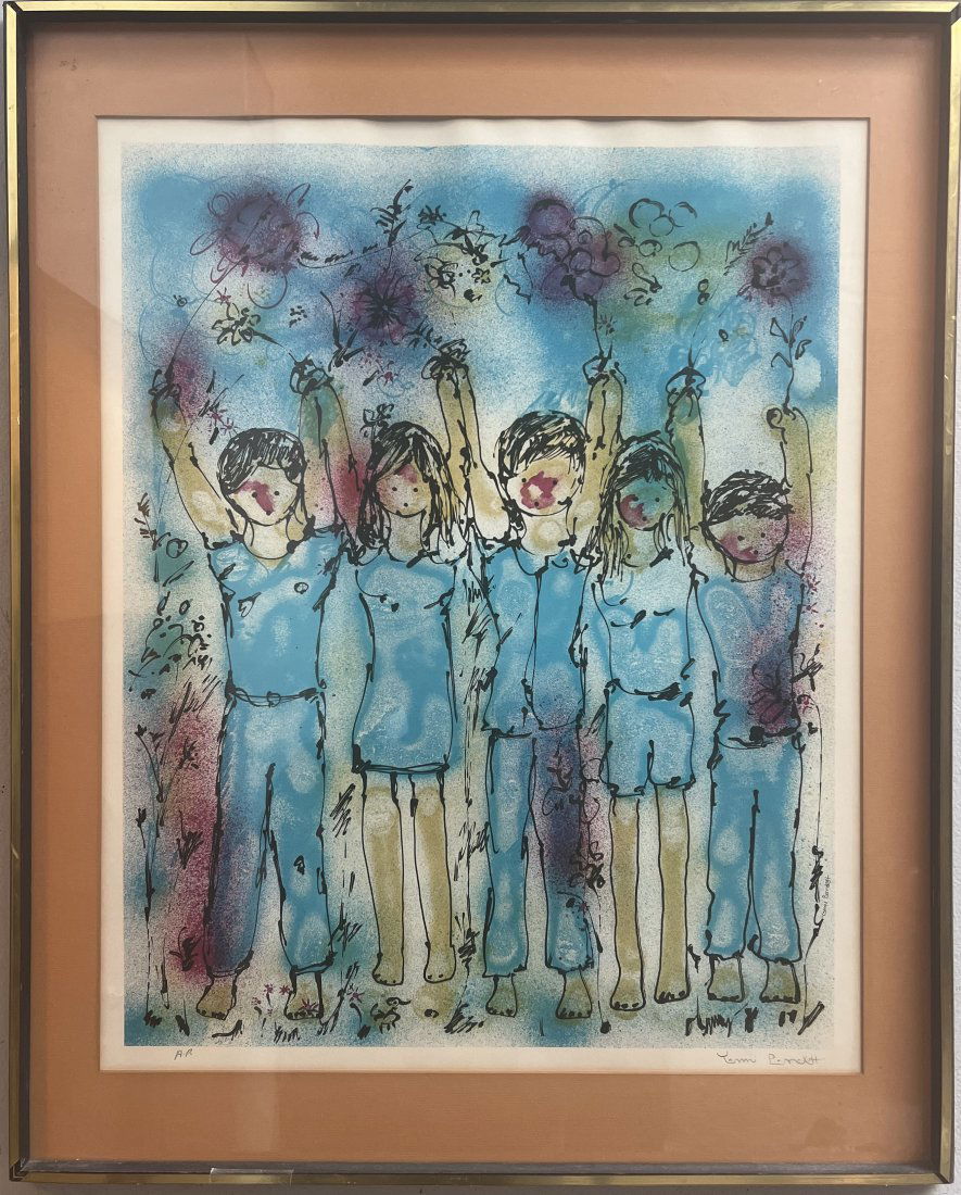 YANNI POSNAKOFF (B 1933) "LOVE" LITHOGRAPH SIGNED IN PENCIL EDITION OF AP (1 of 7)