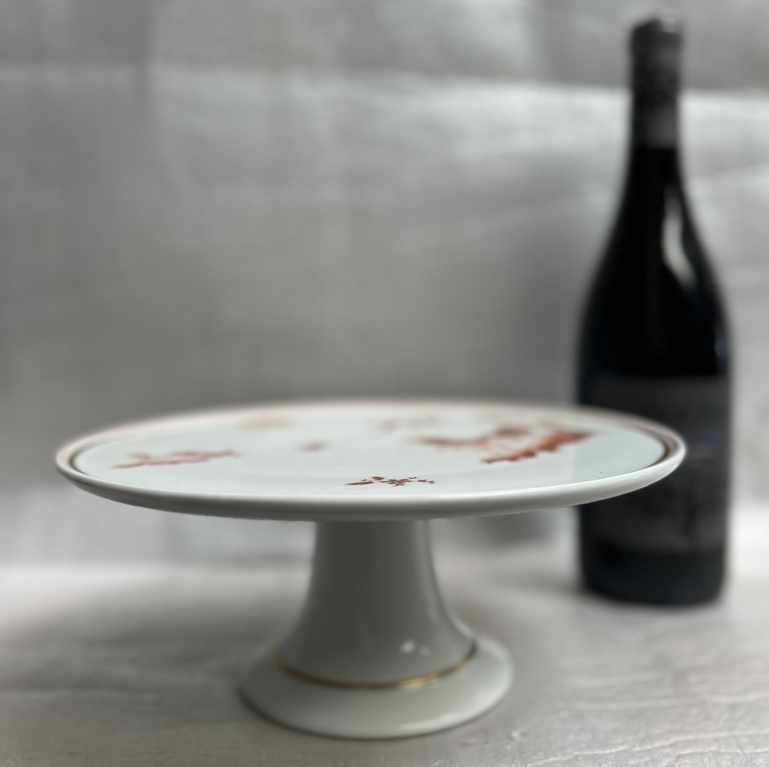 Richard Ginori, Italy Porcelain Footed Cake Stand ‘Oriente’ (1 of 3)