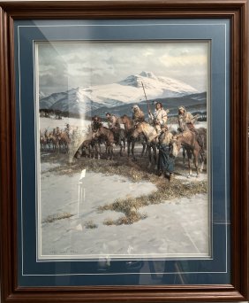 Tom Lovell - The Blackfeet Wall - Hand Signed and Numbered