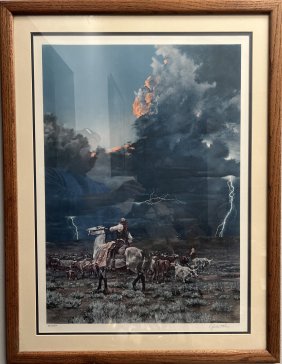 GORDON PHILIPS "READY TO RUN" HAND SIGNED AND NUMBERED BEAUTIFULLY FRAMED PRINT WOTH COA