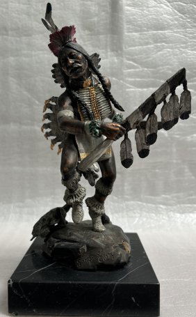 Legends Art Sculpture Songs of Glory, Sitting Bull, Signed CA Pardell , AP w COA