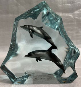 KITTY CANTRELL "GENESIS" MIXED MEDIA STATUE 1994 SIGNED