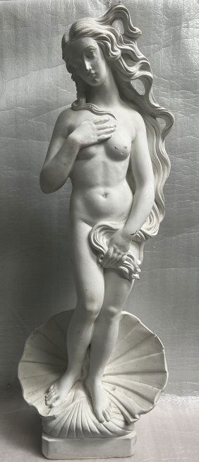 BIRTH OF VENUS AFTER BOTTICELLI  PLASTER STATUE MADE IN ITALY