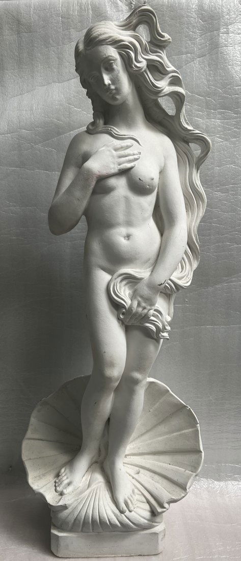 BIRTH OF VENUS AFTER BOTTICELLI  PLASTER STATUE MADE IN ITALY (1 of 4)