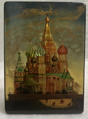 ST. BASIL'S CATHEDRAL, RUSSIAN DECORATIVE JEWELRY/TRINKET BOX