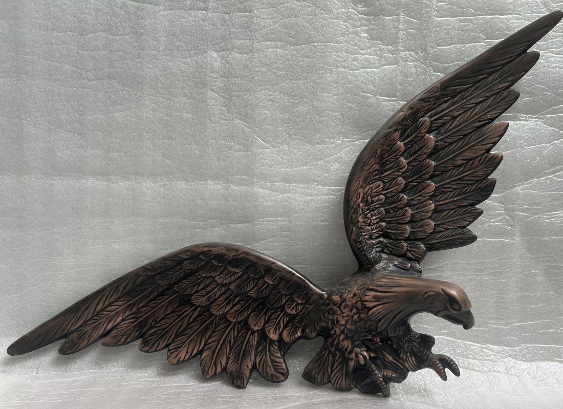 AMERICAN EAGAL CERAMIC WALL MOUNT ARTIST SIGNED (1 of 3)