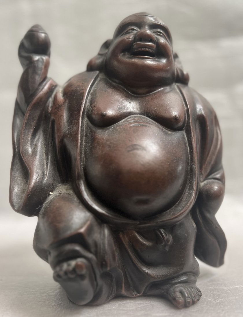 HO-TAI CHINESE GOD HEAVY CERAMIC STATUE (1 of 4)