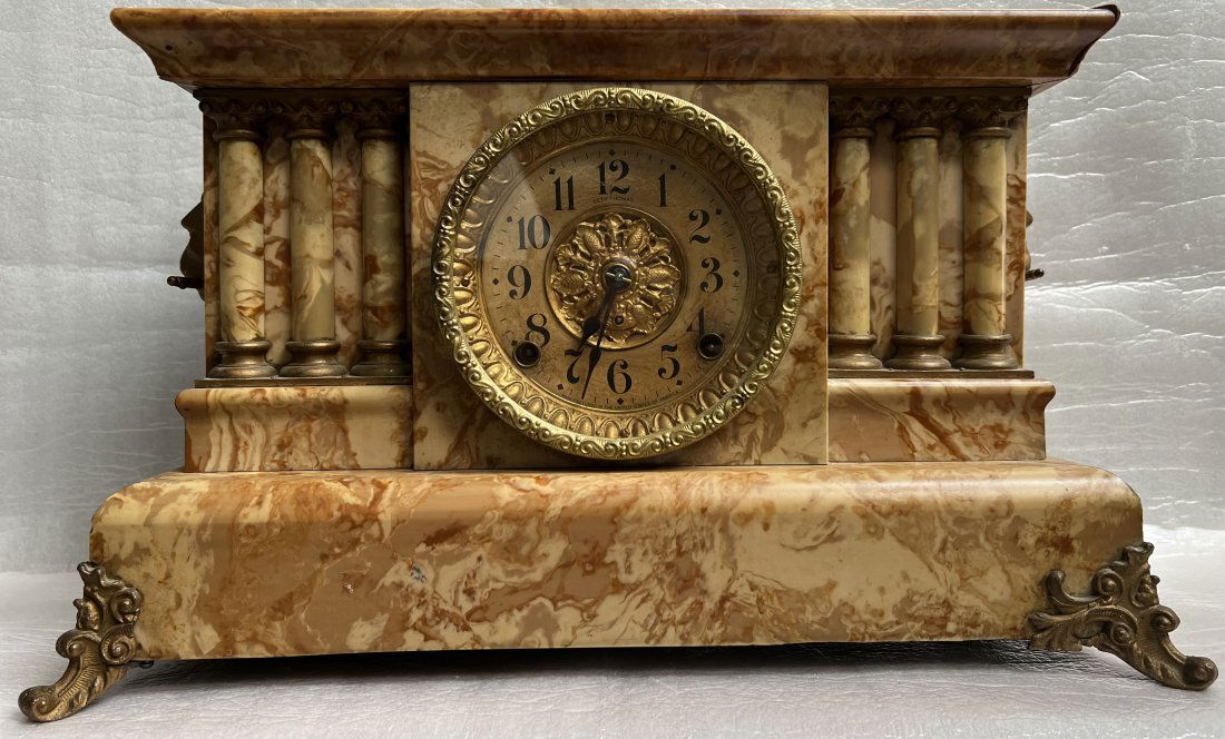 Antique Seth Thomas 8 Day Adamantine Mantle Clock (1 of 5)