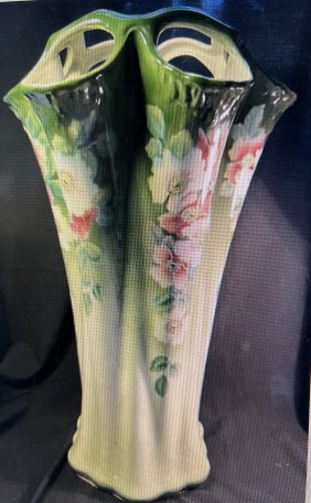 FRENCH UMBRELLA STAND FAIENCE EXTRAORDINARY PIECE FROM A ESTATE IN NANCY FRANCE