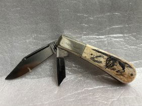 VINTAGE PARKER C J & CO STAINLESS STEEL POCKET KNIFE