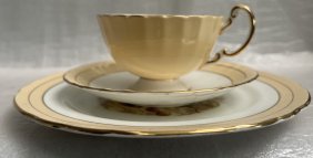 AYNSLEY TEA CUP , SAUCER AND PLATE ENGLAND BONE CHINA